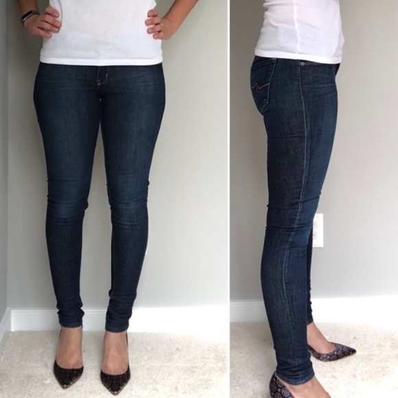 Sebastian McCall mid rise skinny jeans- dark wash- size 27 - Picture 5 of 8